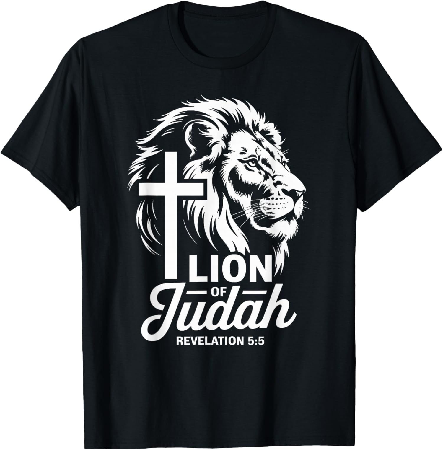 Christian Faith Jesus Christ Lion of Judah Strength Cross T-Shirt gallery
