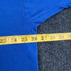 Vintage Russell Athletic Single Stitch Blank T Shirt Mens XXL Blue USA Made