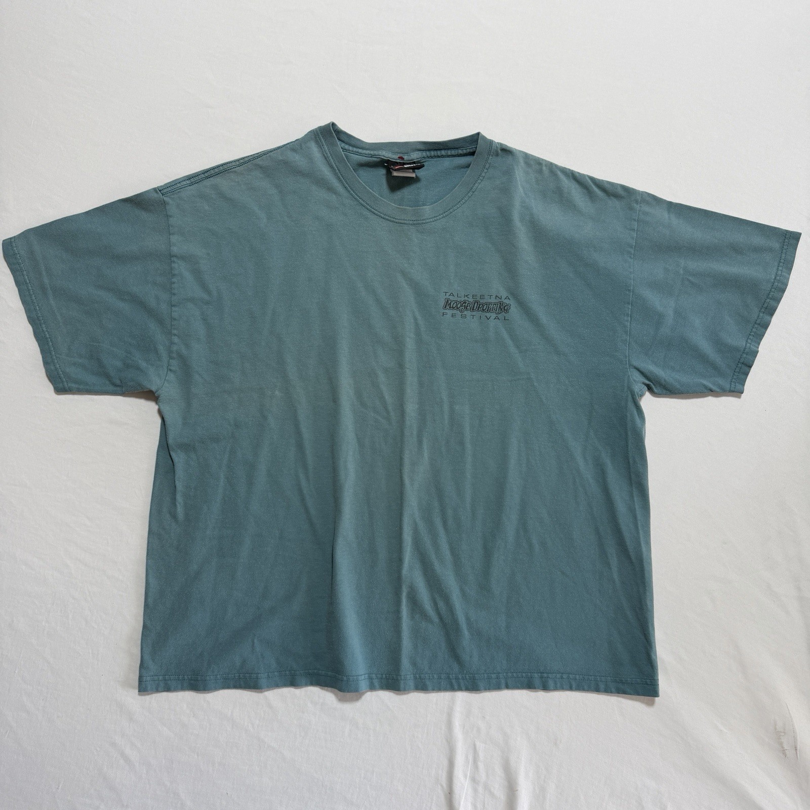 Talkeetna Moose Dropping Festival Vintage Tee Hanes Beefy-T 2XL Alaska