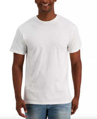 Alfani Men’s Size Large Solid T-Shirt White 100% Cotton NWD