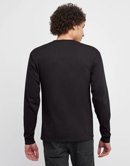Hanes Essentials Men’s Cotton Long Sleeve T-Shirt, Value 4-Pack