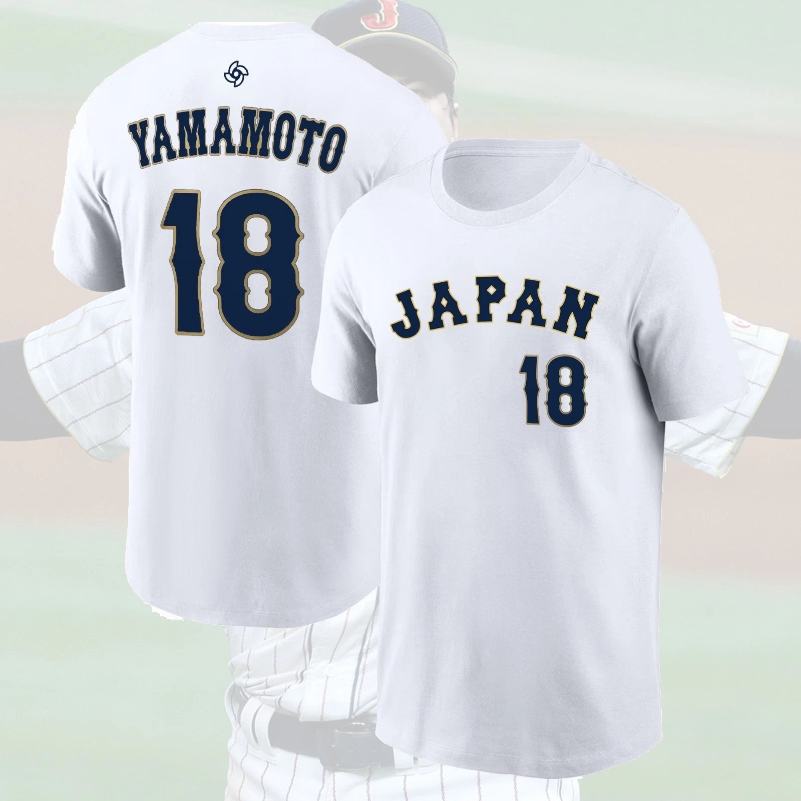 HOT! Yoshiinobu #18 Yamam0to Japan Team 2026 Name & Number Player Gift Fans gallery