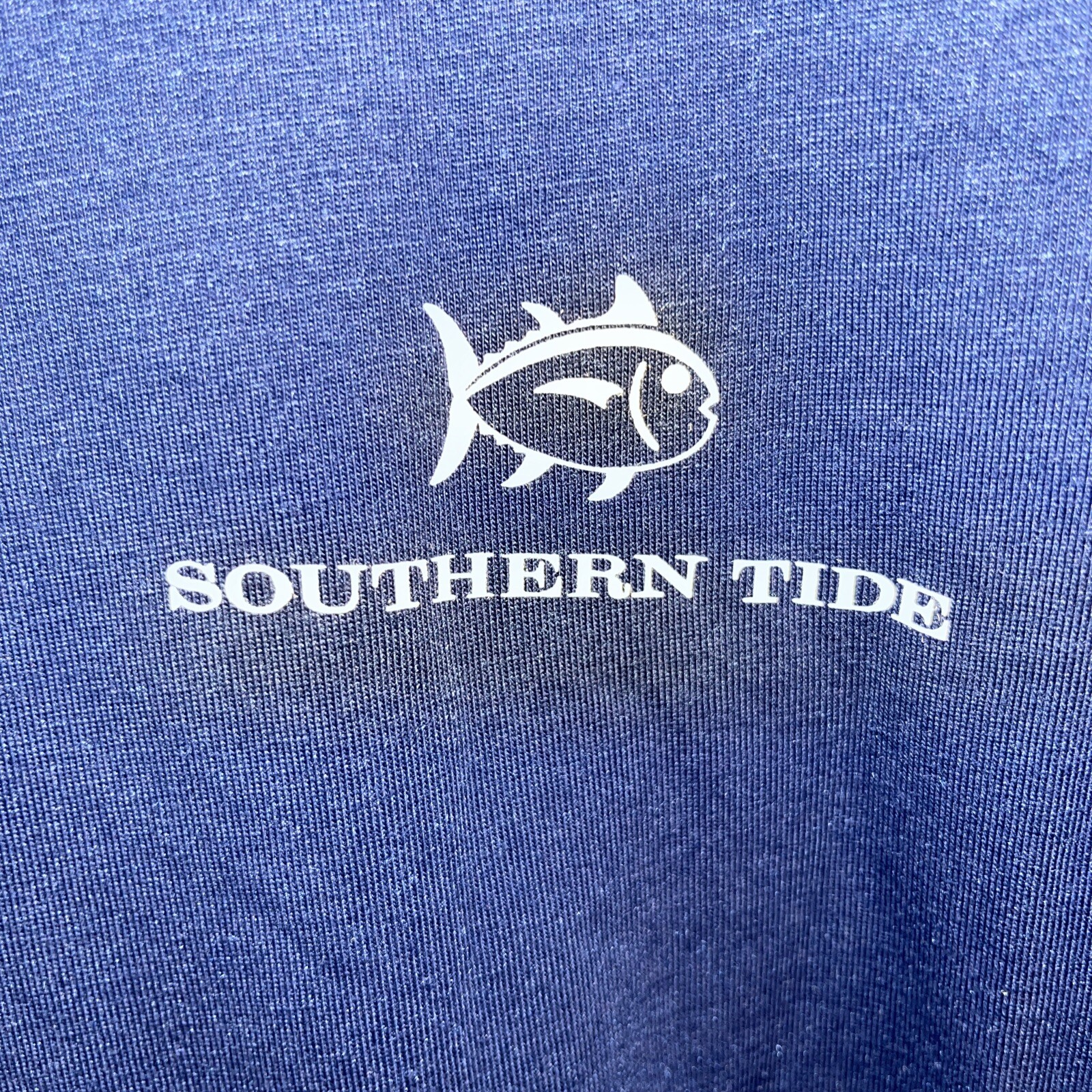 Southern Tide Men XL Tee T Shirt Skipjack Fish Baseball Game Blue NWT New $38 gallery
