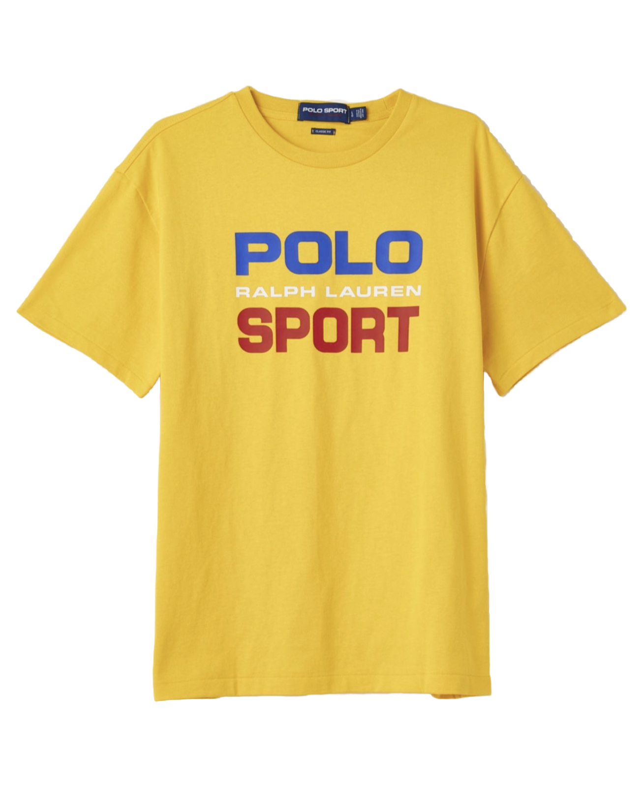 Polo Ralph Lauren POLO Sport T-Shirt Classic Fit Men Size Medium Yellow Spellout gallery
