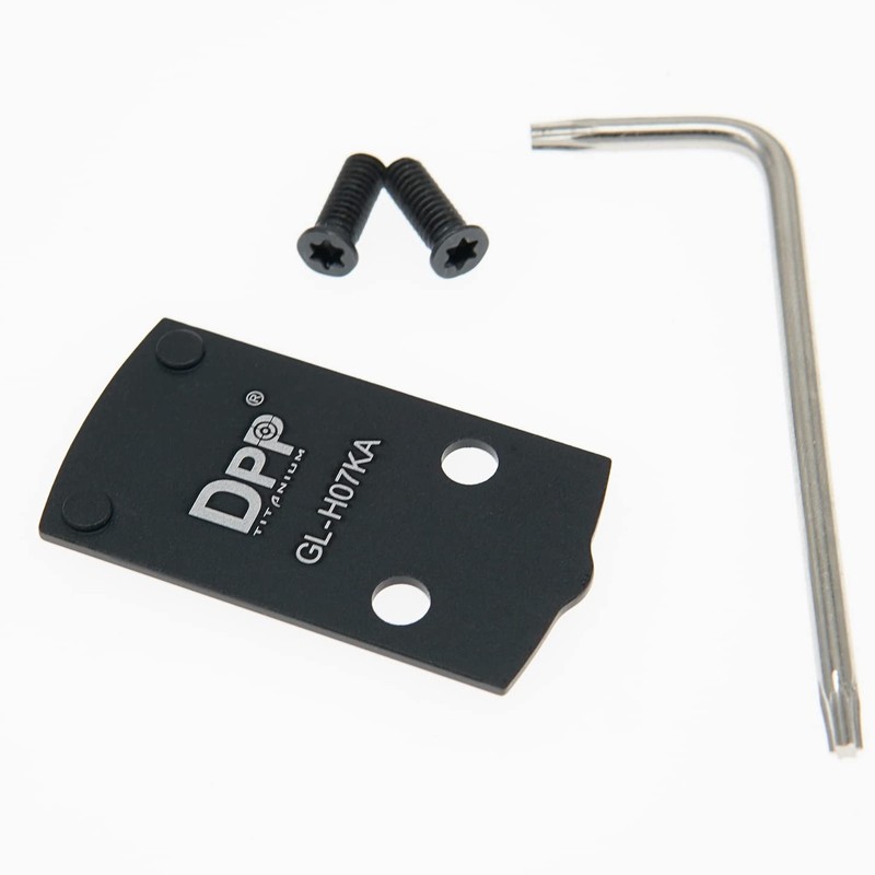 DPP Titanium Adapter Plate for Glock 43X/48 MOS Hellcat OSP with M4 Black