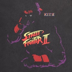 Kith x Marvel vs. Capcom RYU NEEDLE POINT Vintage Tee Black Size Medium (New)