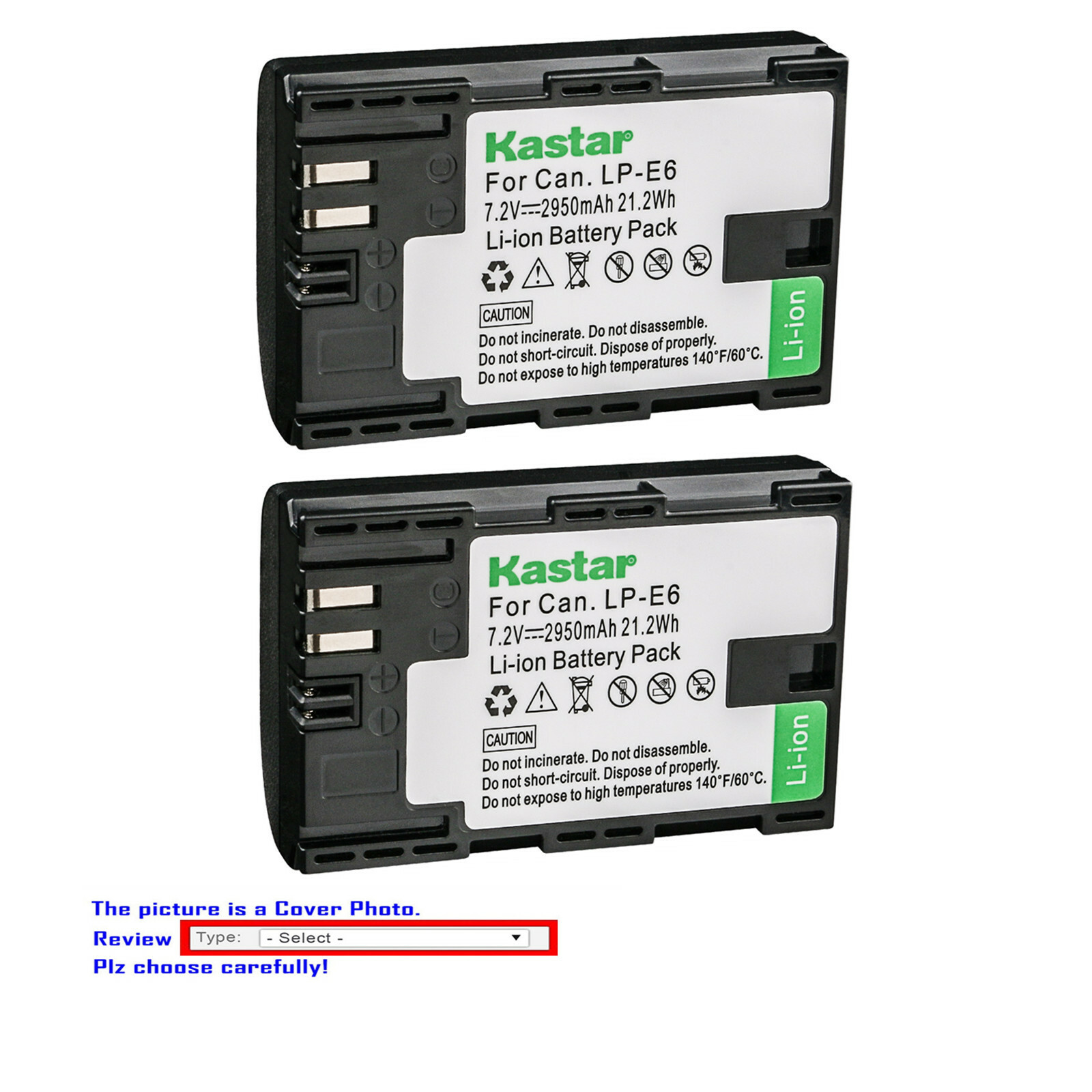 Kastar Replacement Battery for Canon LP-E6 LP-E6N LC-E6 & Canon EOS 90D Camera