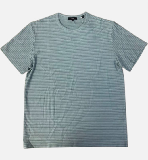 $110 Vince Men's Blue Stripe Cotton T Shirt Size L gallery