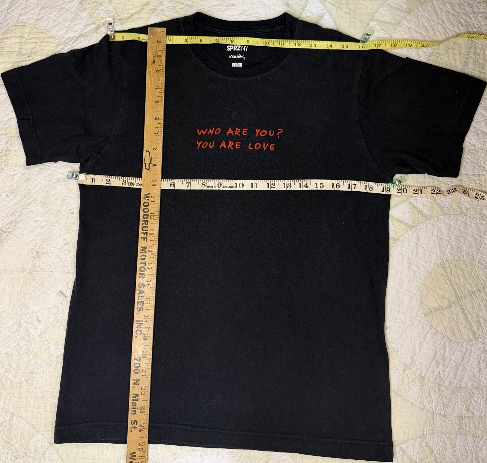 Keith Haring Uniqlo x SPRZ NY “You are love” Tee Black Size Small gallery