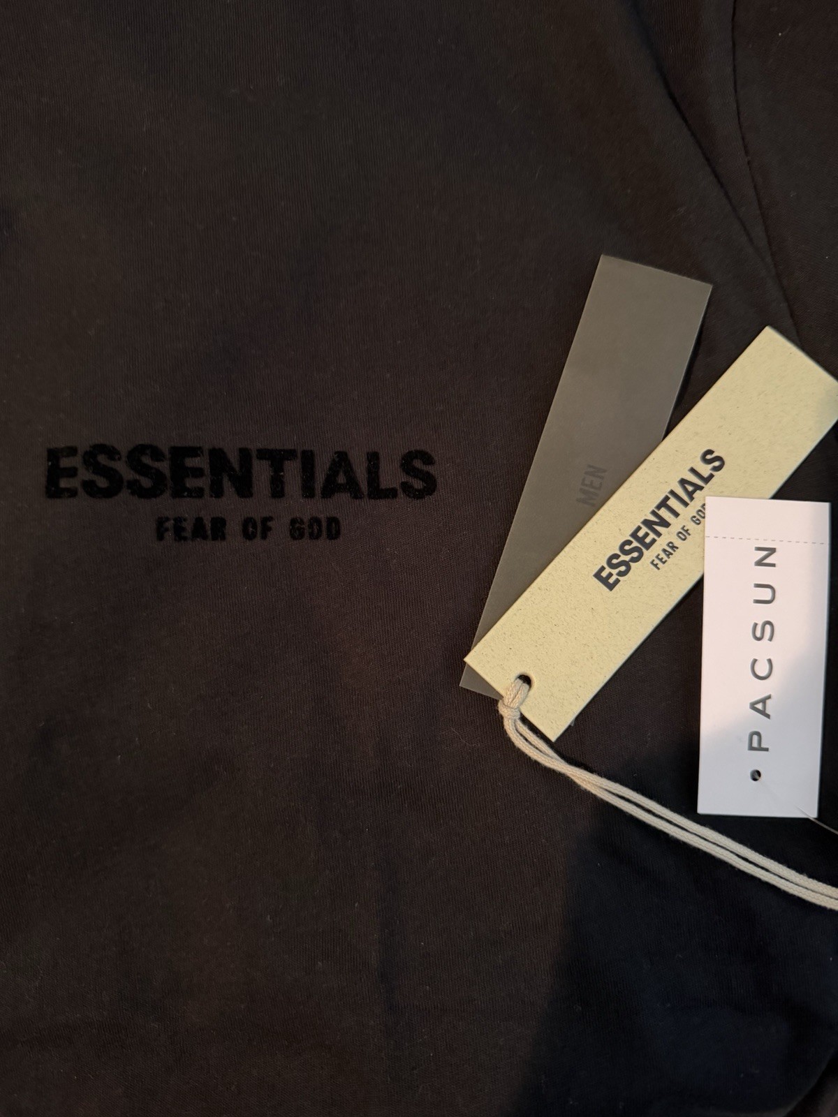 Essentials Fear of God Men's Black Logo Crew Neck Short Sleeve T-Shirt XL gallery