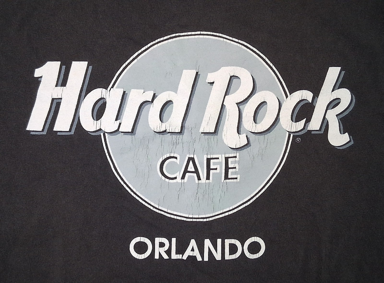 VINTAGE 90s HARD ROCK CAFE Orlando Black T-Shirt, Size Large USA 1999/Y2K gallery