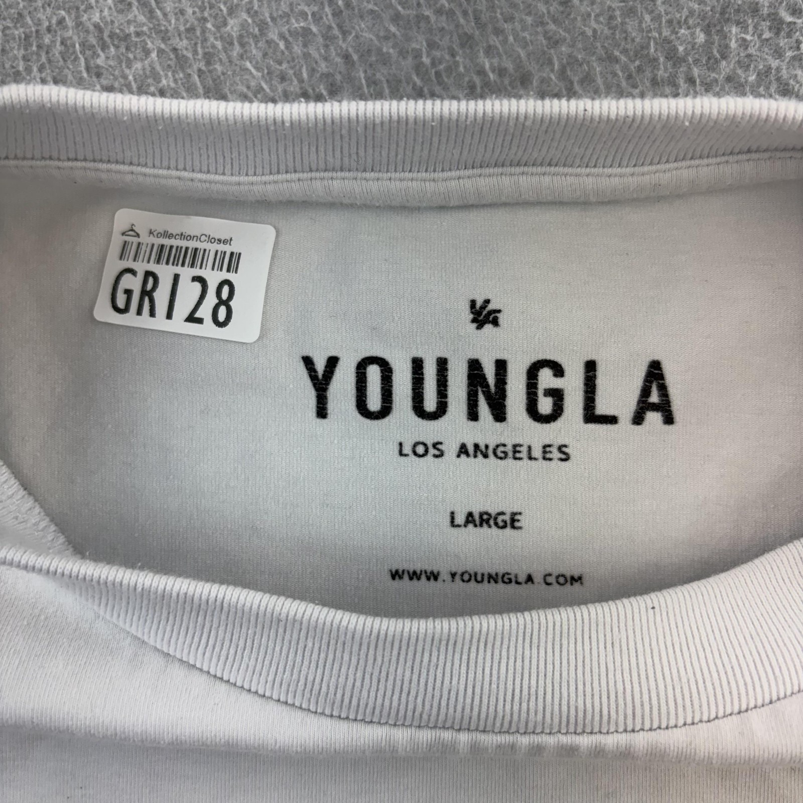 YoungLA Shirt Mens Large White Samurai Graphic Long Sleeve Tee Casual Adult gallery