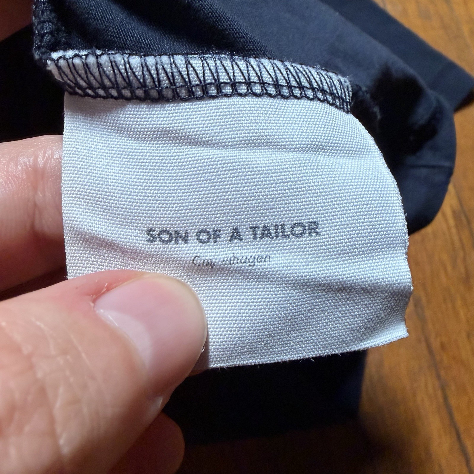 Son Of A Tailor 100% Supima Cotton T-Shirt Mens Size L Navy Blue Basic Essential gallery