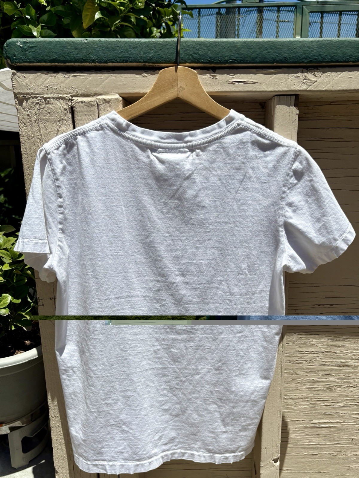 Reno Relief Tyler Skull T-Shirt Off White/Indigo Embroidery Size S Made in Japan gallery