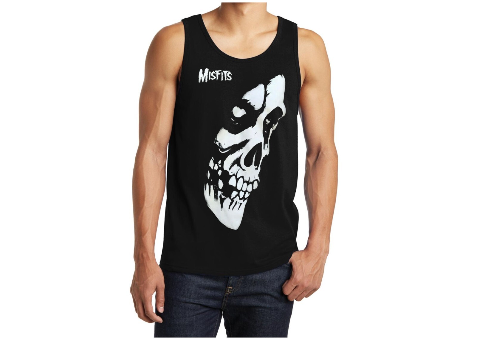 Misfits Side Rock Band Black Tank Top (Various Colors) gallery