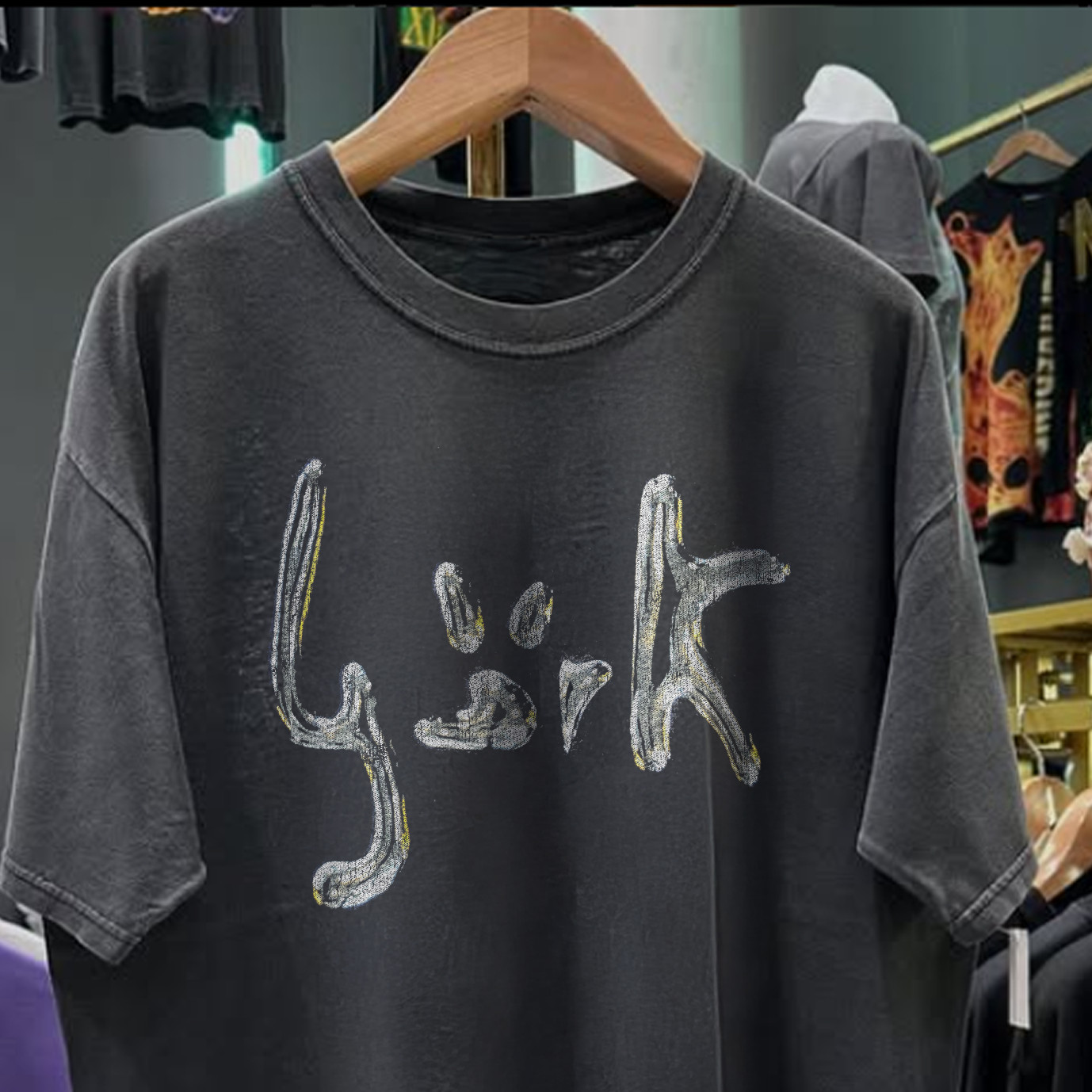 1993 Bjork 'Acclaimed Single' Classic T-Shirt Black XL gallery