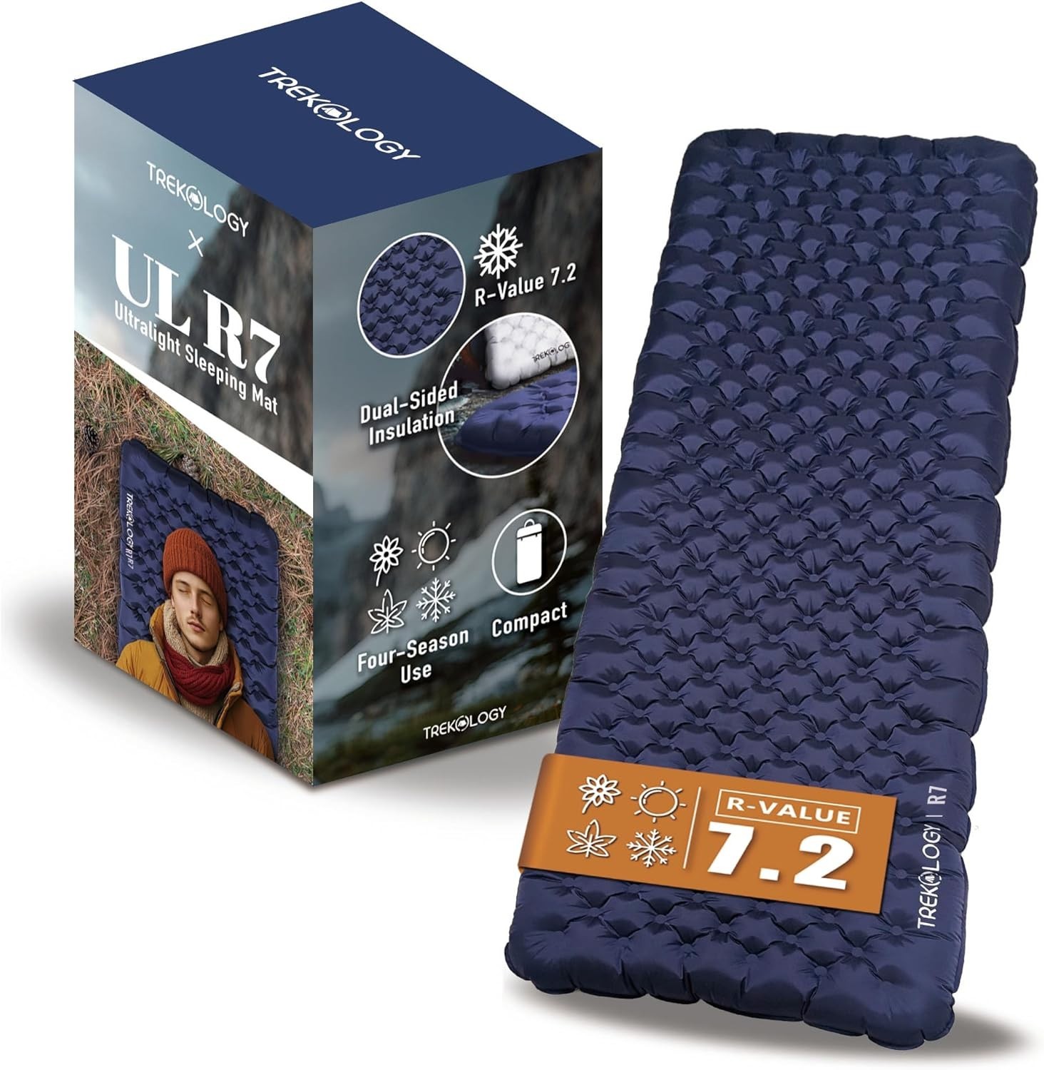 R7 Camping Sleeping Pad: Ultra-Lightweight & 4