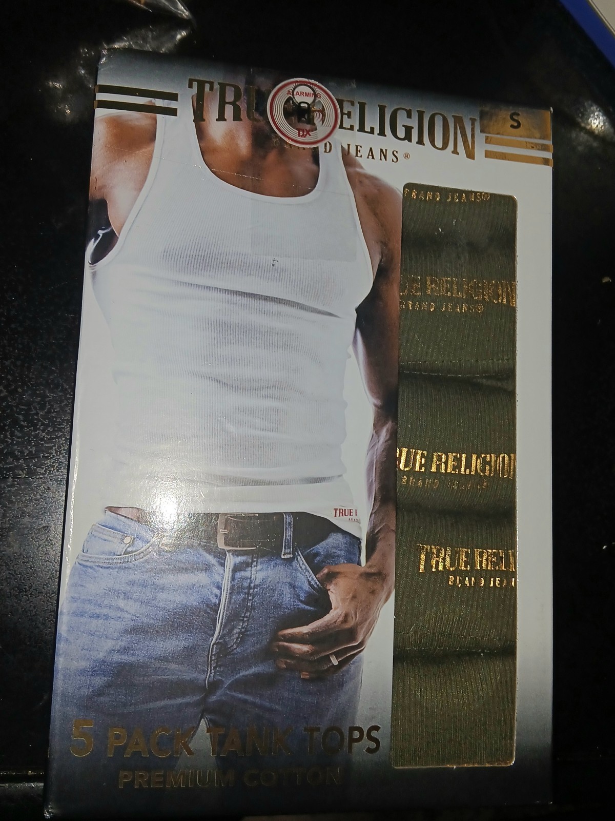 TRUE RELIGION 5 PACK TANK TOPS MEN Small Green gallery