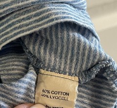 Joseph Abboud Cotton Lyocell Crew Neck T-Shirt Men’s XL X-LARGE Blue Stripes