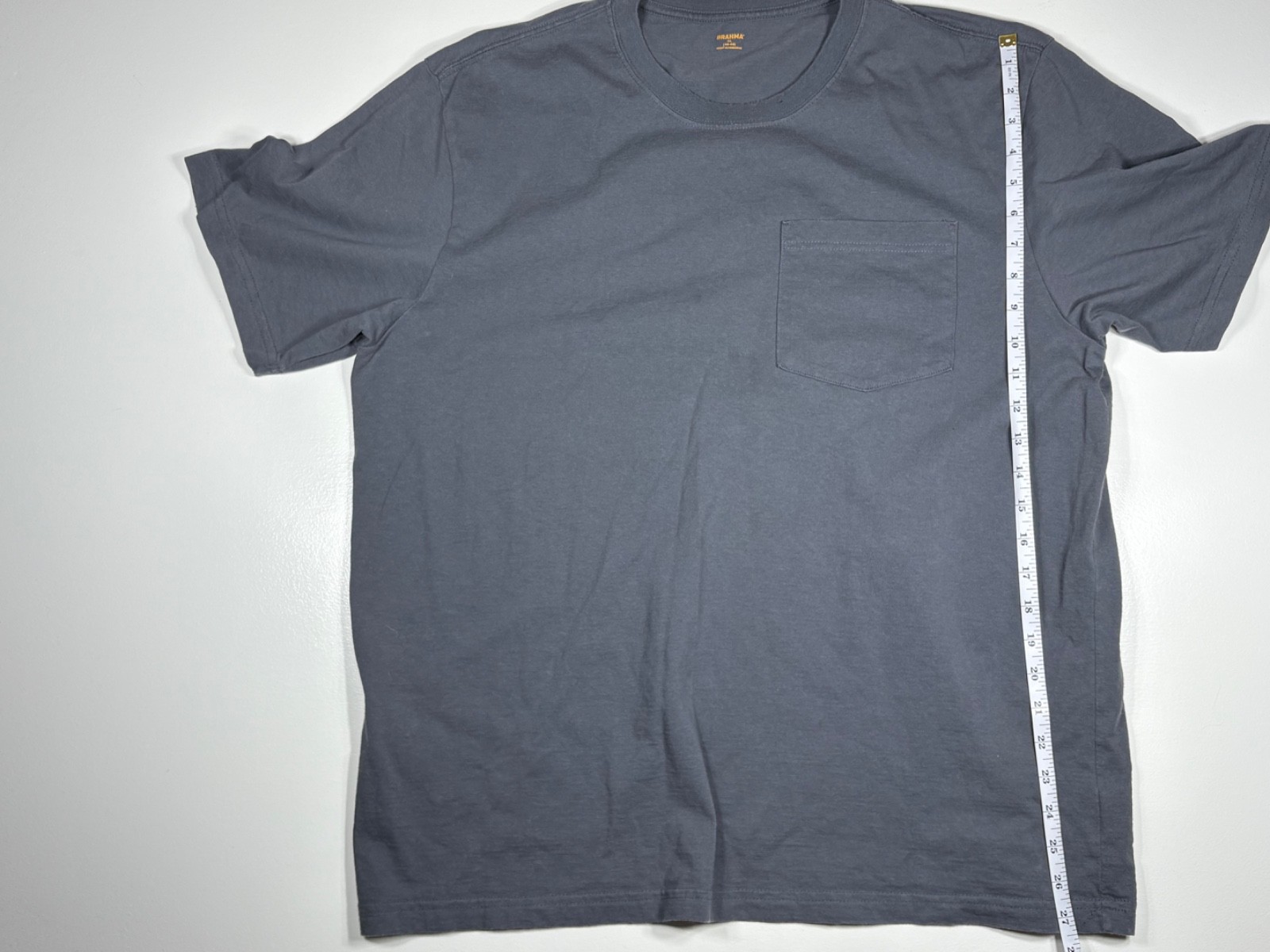 Brahma Pocket T Shirt Men XL Gray Workwear Casual Utility Outdoor Heavy Duty gallery