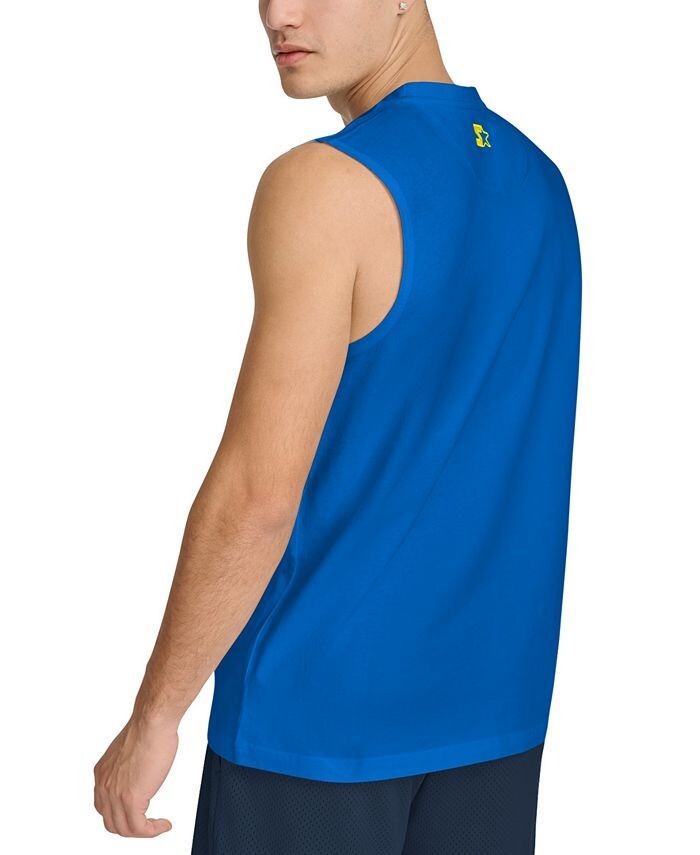 Starter Men's Regular-Fit Logo Graphic Sleeveless Cotton T-Shirt Royal Blue L gallery