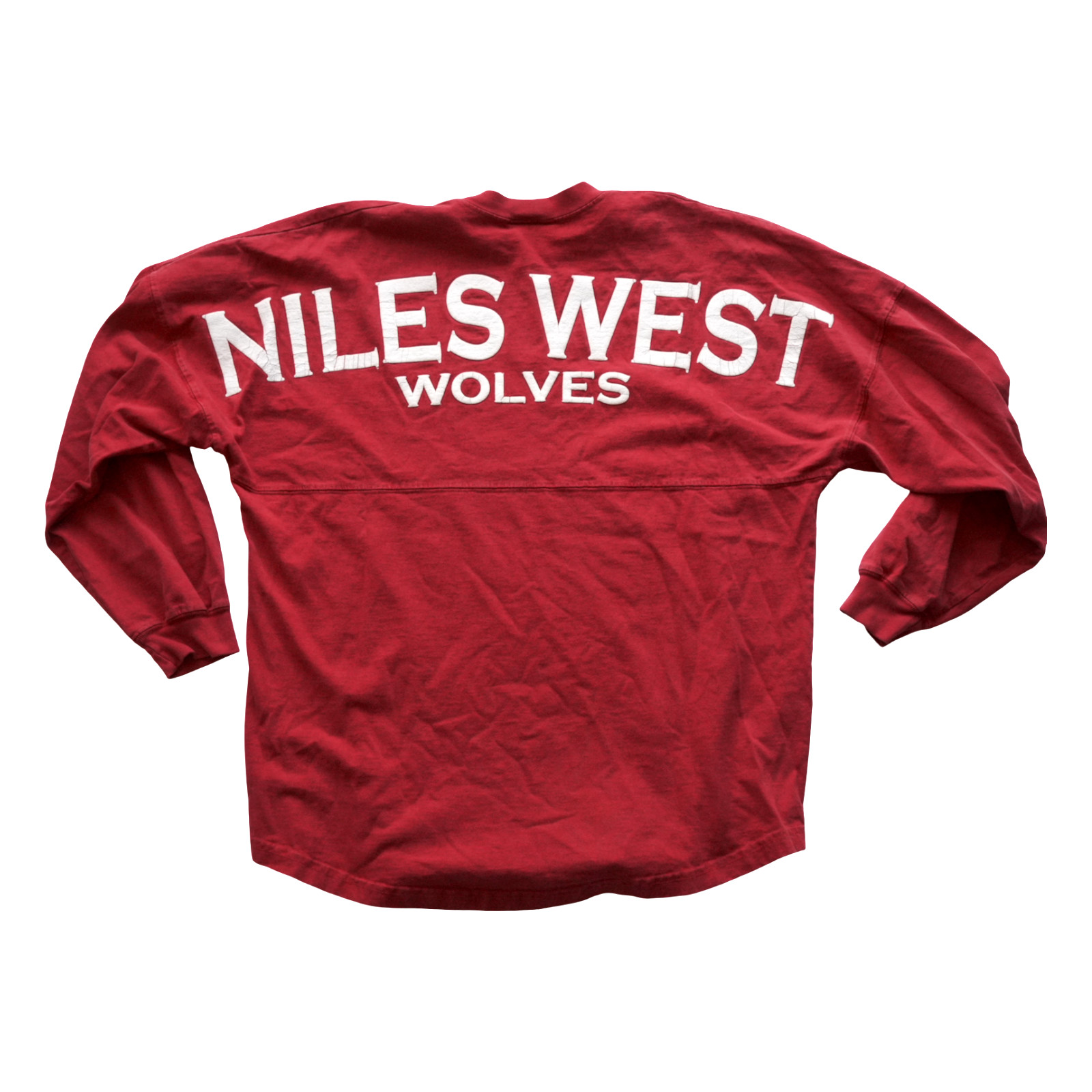Niles West High School Spirit Jersey Shirt Medium 90s Football Sports Vintage