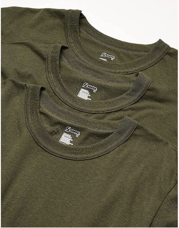 SOFFE TEE USMC olive green Army T-Shirt M280 3PK 50/50 Poly/Cotton NEW USA Made gallery