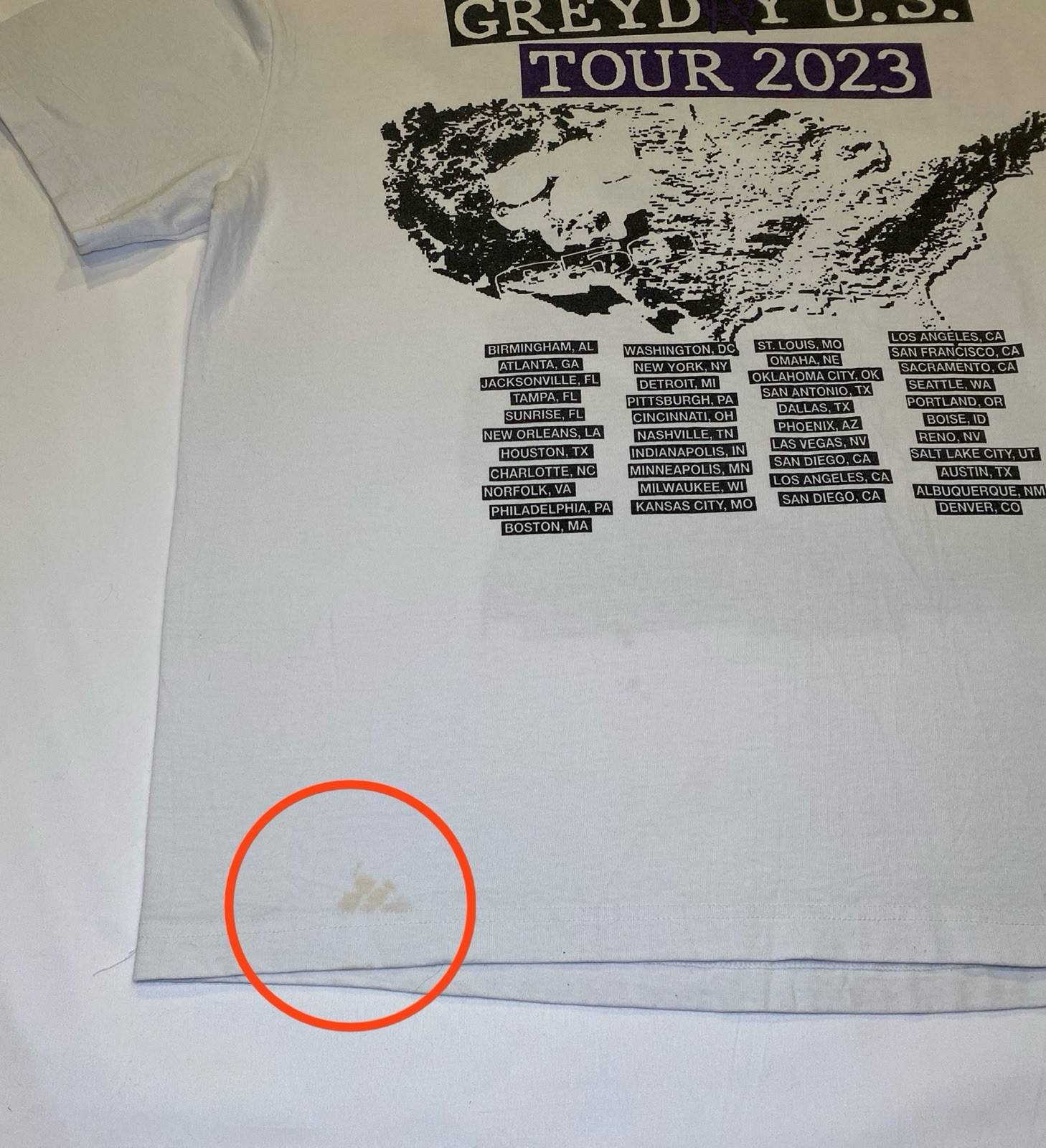 $uicideboy$ Grey Day 2023 Tour Shirt XL Double Sided G*59 Ghostemane Ramirez gallery