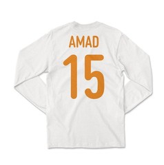 Ivory Coast Pride Amad 15 Two-Sided Jersey Style Long Sleeve T-Shirt