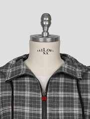 NEW KITON GRAY WHITE COTTON SHIRT UMBI EU 56 – US 46 – 2XL KME58