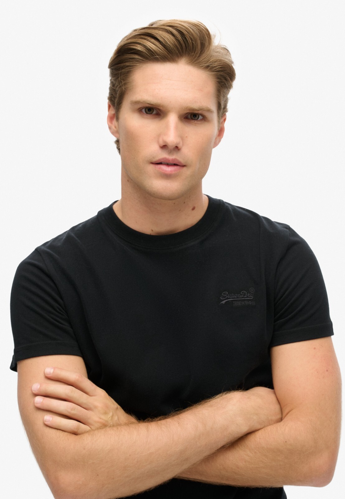 Superdry T Shirt Mens Crew Neck Short Sleeve Vintage Logo Black Navy White Grey gallery