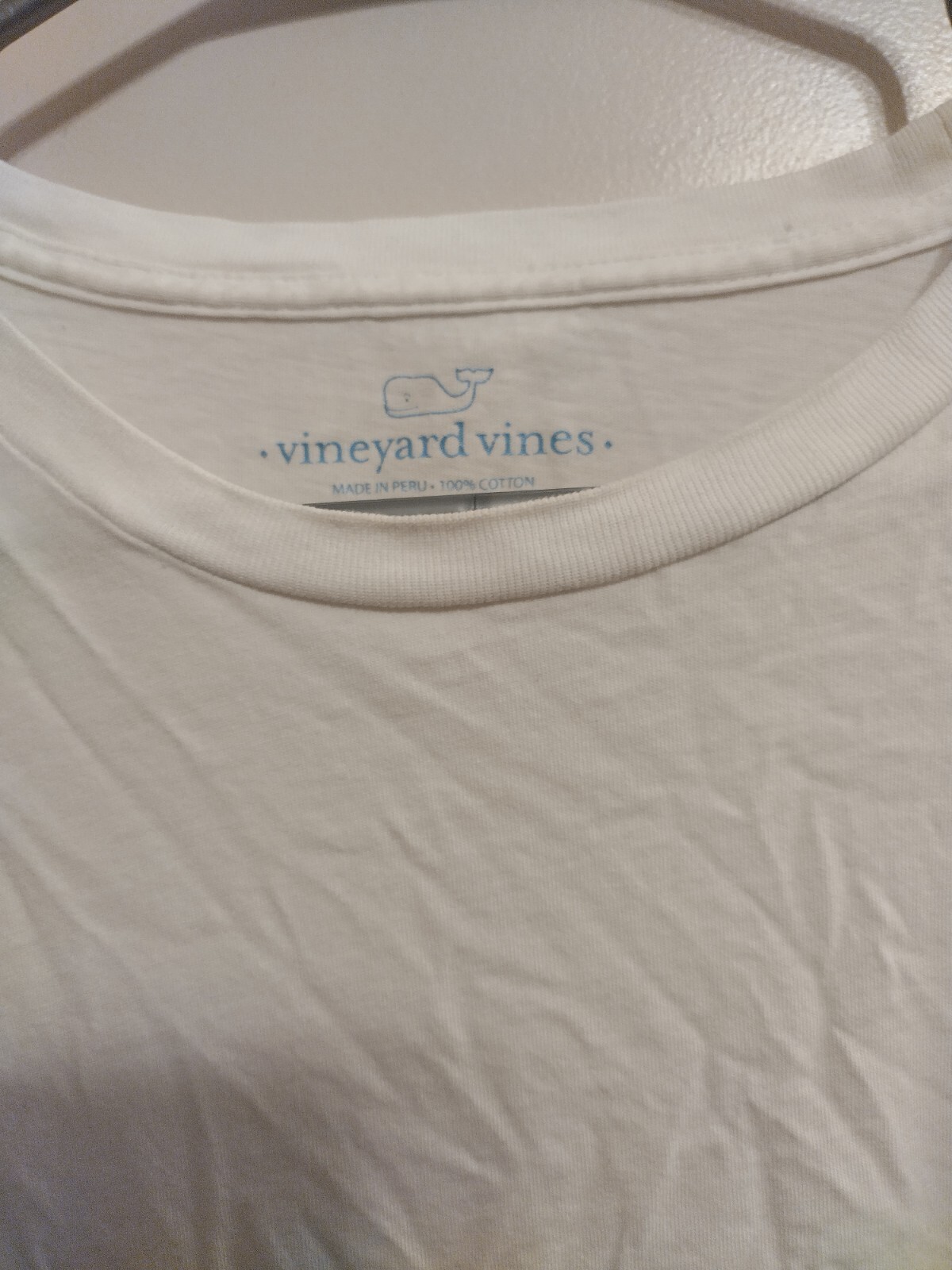 Vineyard Vines Bass Fish Shirt Large Fishing Fisherman Beach Ocean White BG24 gallery
