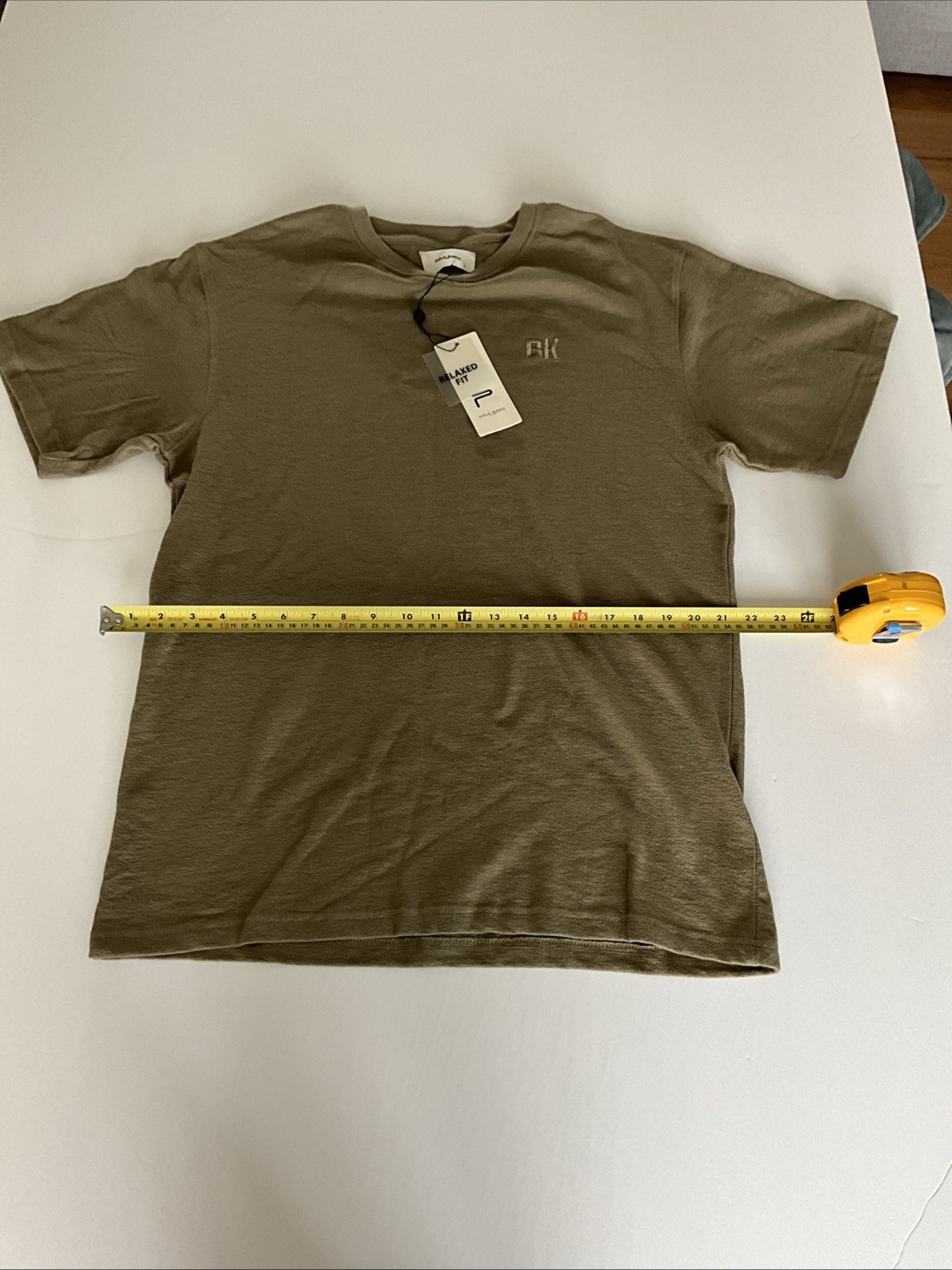 Public Supply Relaxed Fit LINEN Tee LARGE Olive NWT gallery