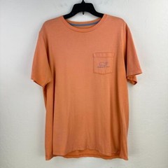 Vineyard Vines Tshirt Mens Large Pink Cotton Logo Pocket Tee Southern Nautical