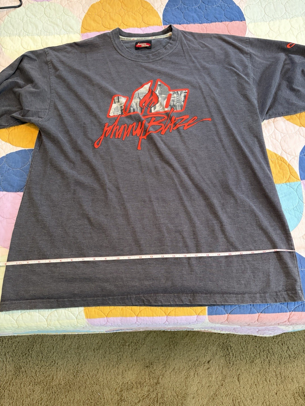 Vintage 90’s Johnny Blaze Long Sleeve Shirt Rap Tee Wutang Hip Hop Rare gallery
