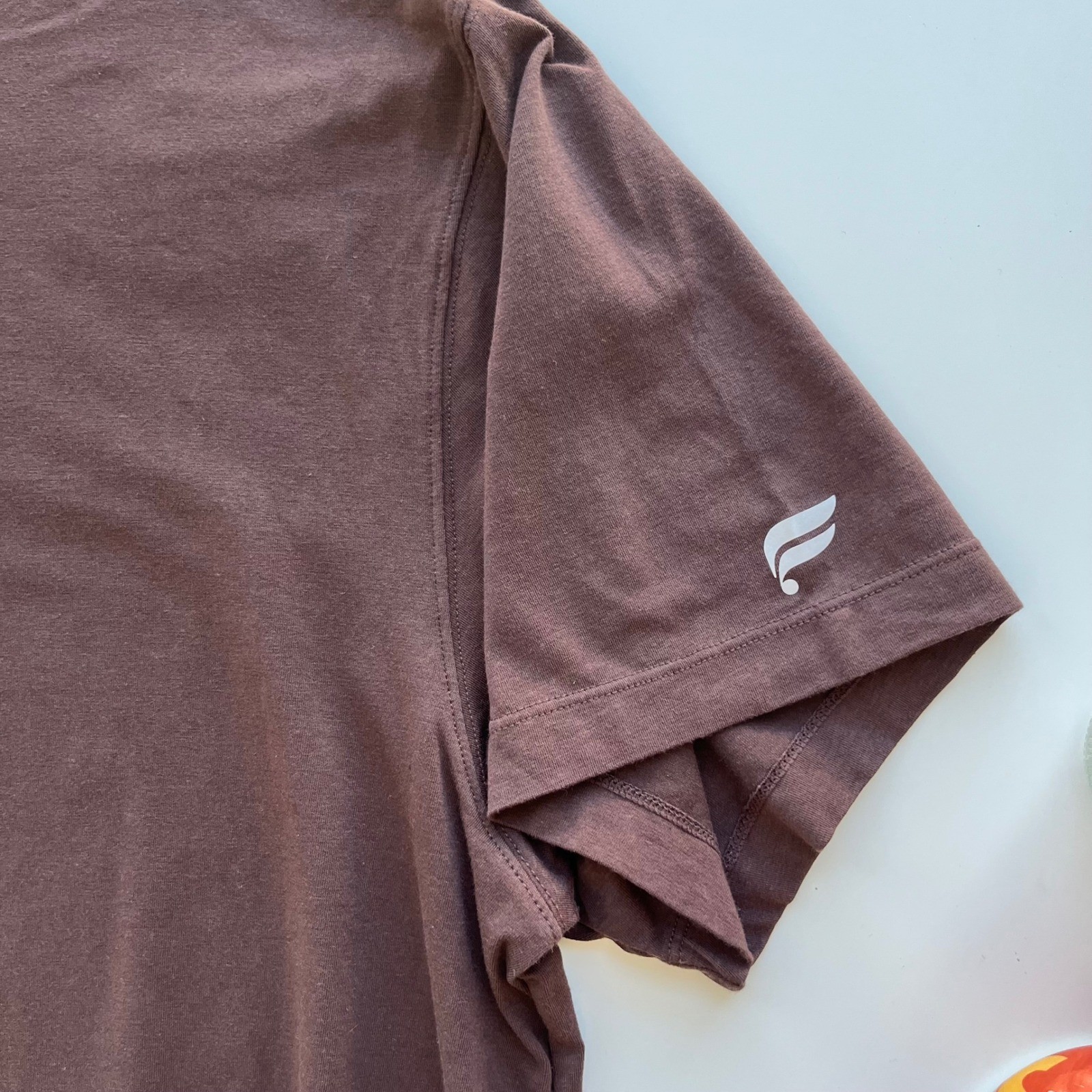 Fabletics Short Sleeve T-Shirt Mens 2X Chocolate Brown Cotton Modal Stretch gallery