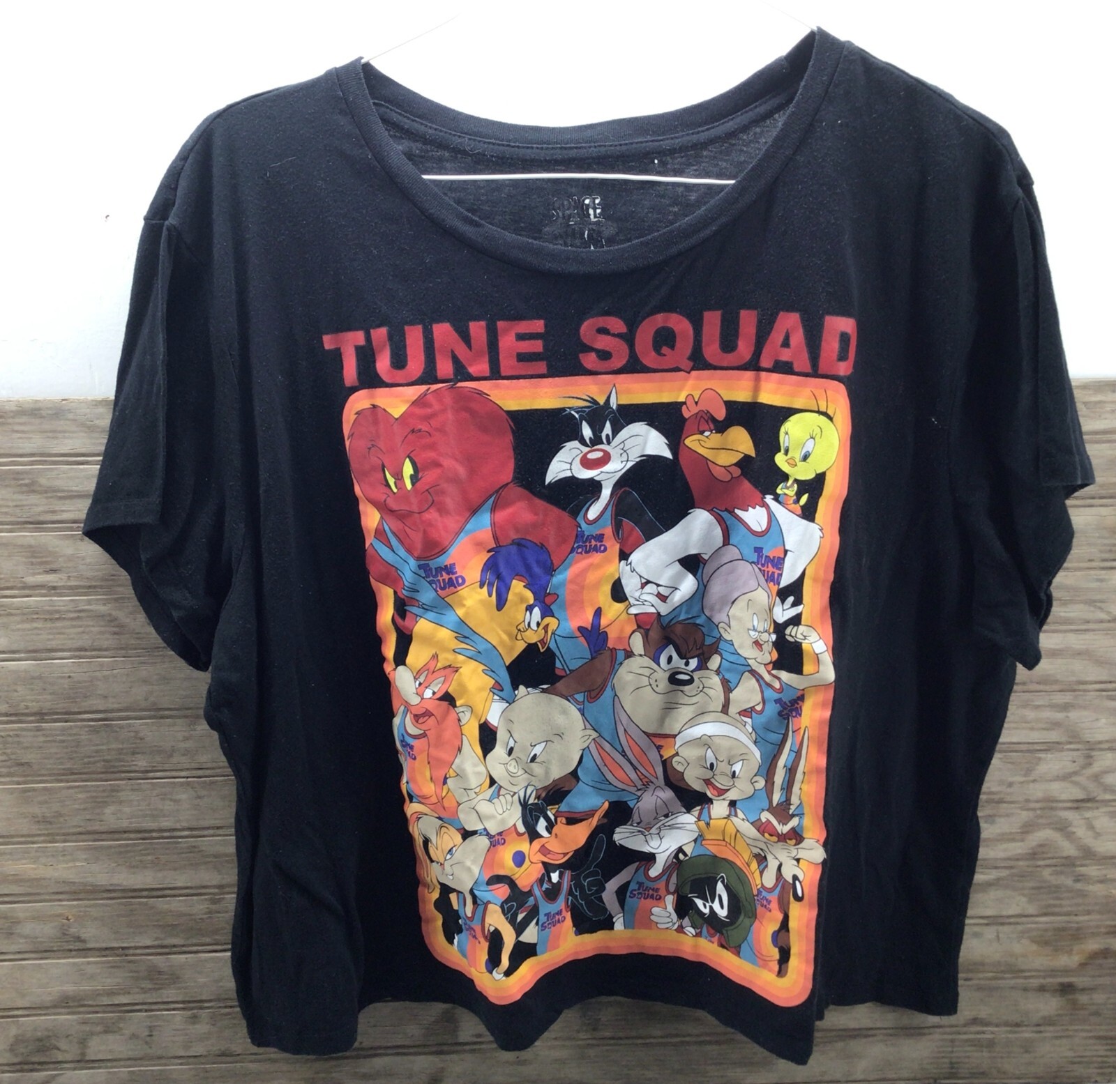 Space Jam A New Legacy Black T-Shirt Tune Squad 2X Short 23" Long gallery