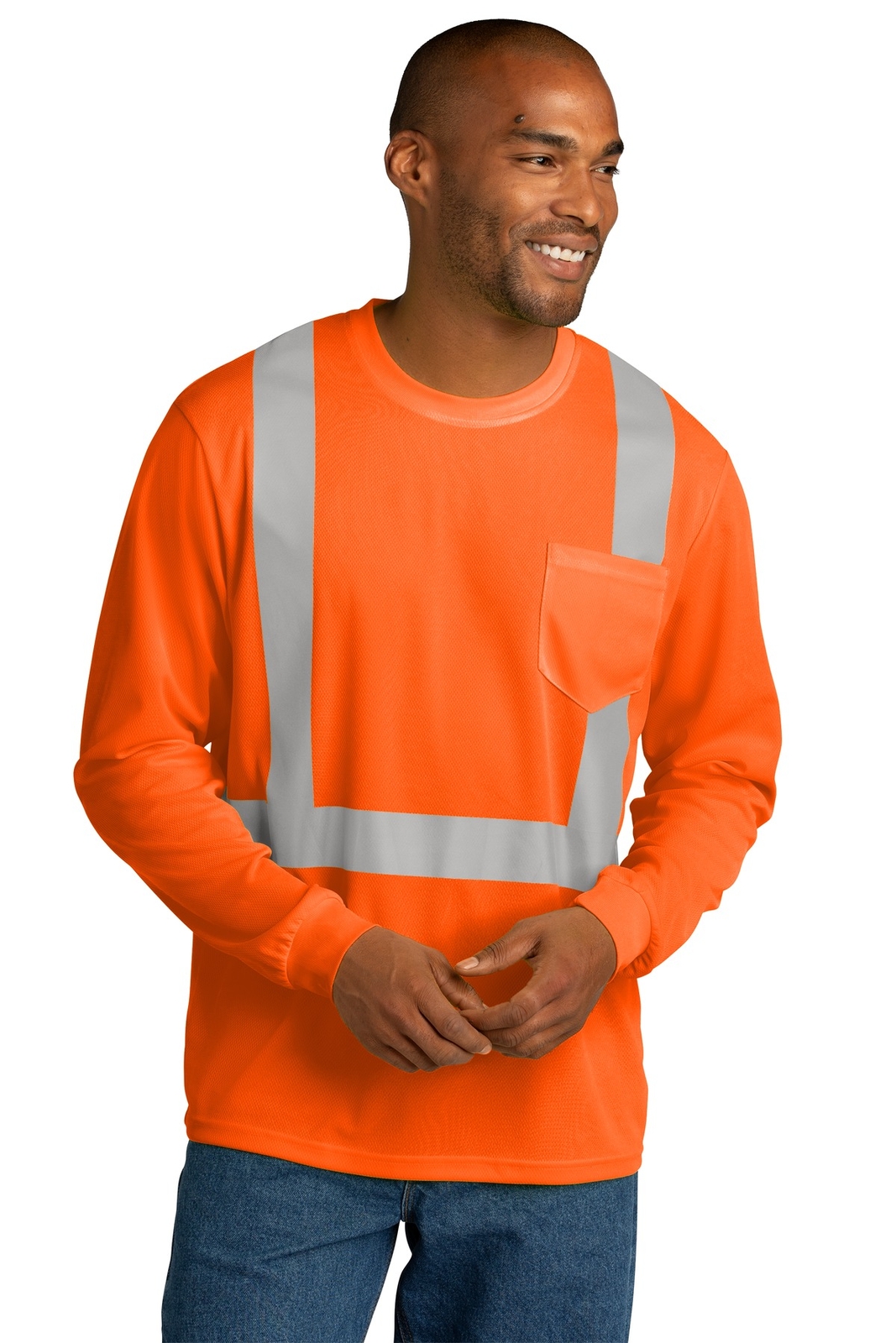 CornerStone ANSI 107 Class 2 Mesh Long Sleeve Tee CS201 gallery