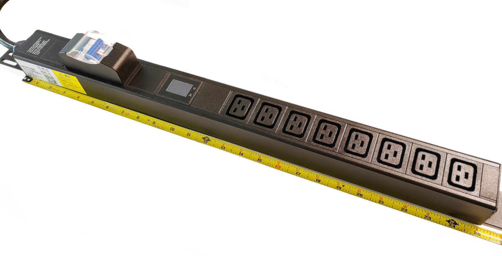 8x C19 Rackmount PDU for Mining Server with L6-30P 30A 250V KASPA BTC AI GPU