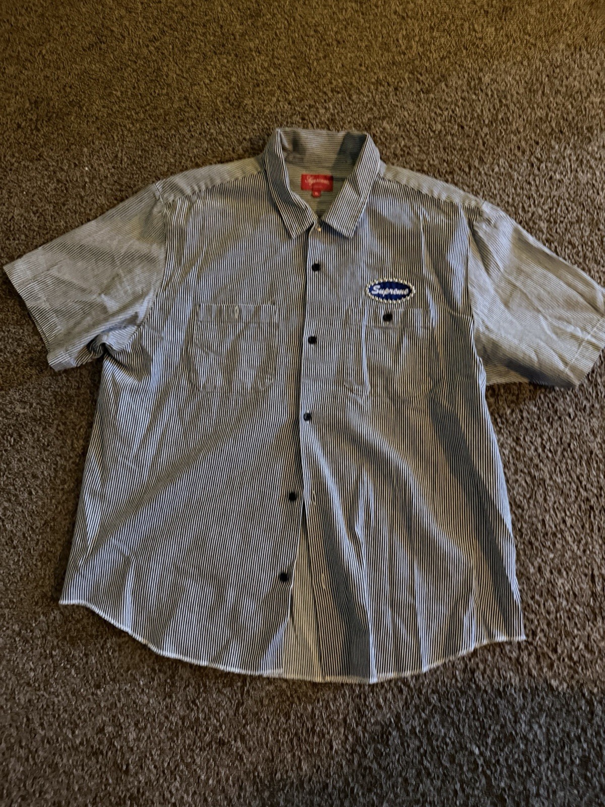 Supreme Studded Patch S/S Work Shirt Men’s XL gallery