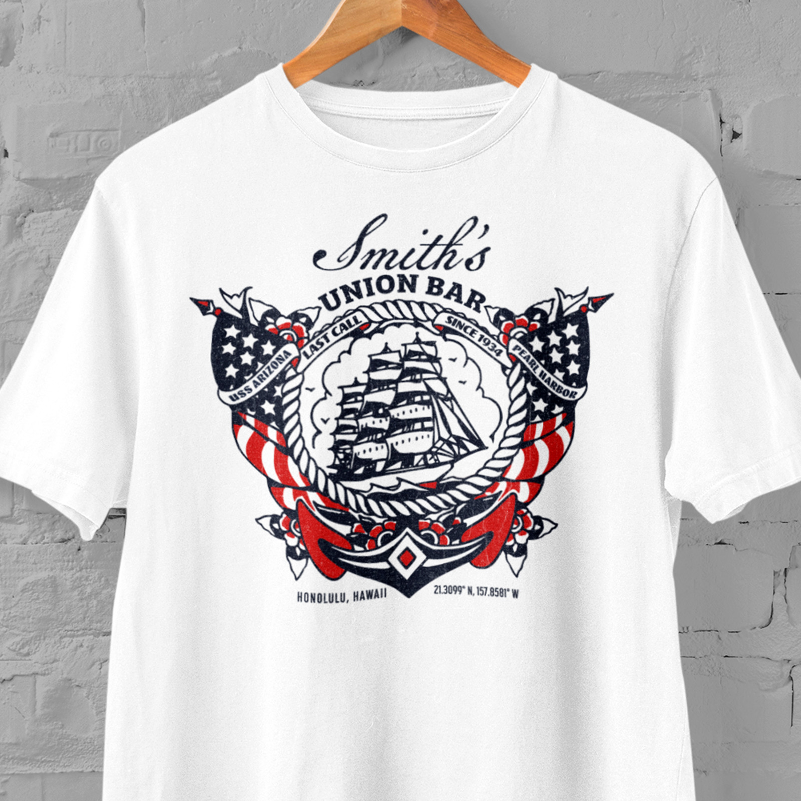 Smith's Union Bar T-shirt, Honolulu's Oldest Bar Shirt, Pearl Harbor Bar Shirt gallery