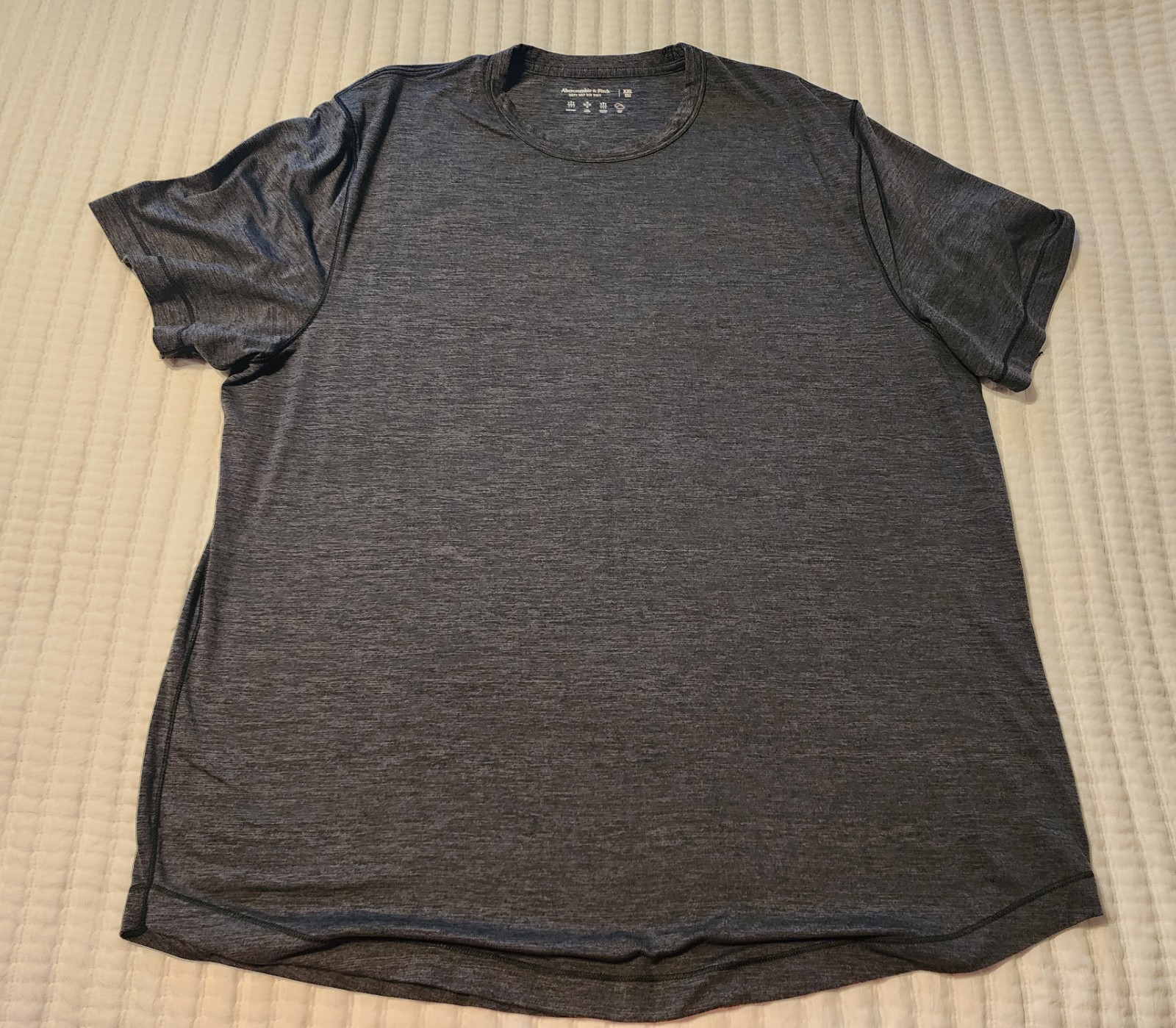 Abercrombie & Fitch Soft A&F Essentials T-shirt Men XXL Gray Short Sleeve