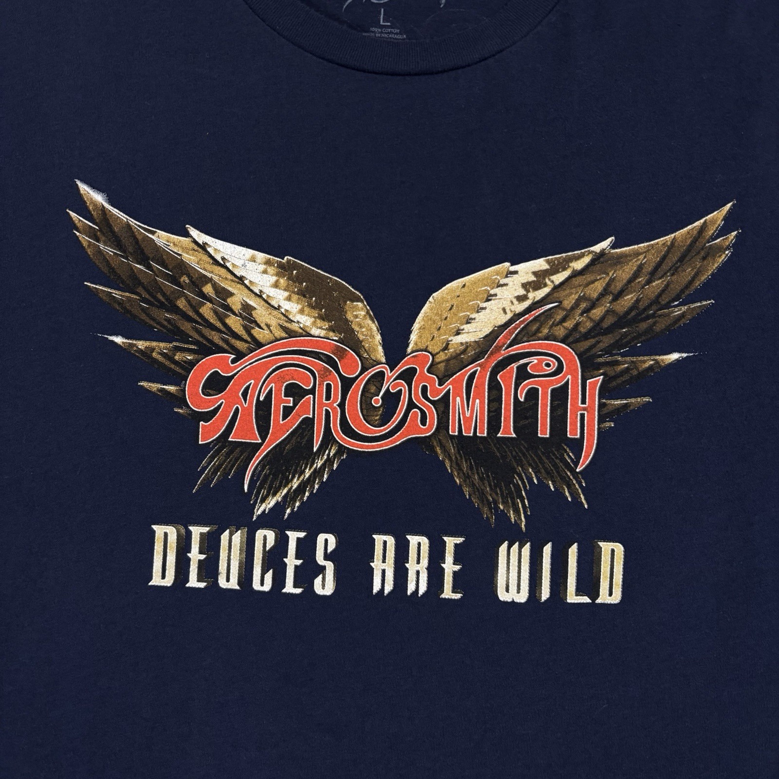 Aerosmith Deuces Are Wild Tour T Shirt 2019 East Coast Run Concert Adult Large L gallery