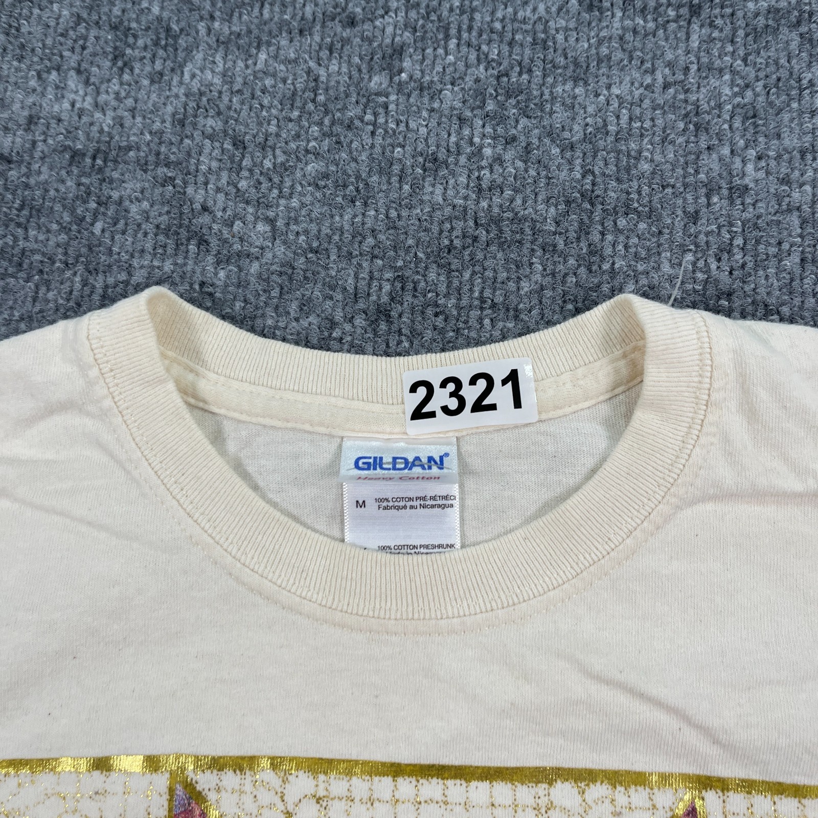 Vintage Y2K Yoder Kansas Quilt Star Pattern Shirt Medium 20x26 Crossroads Design gallery