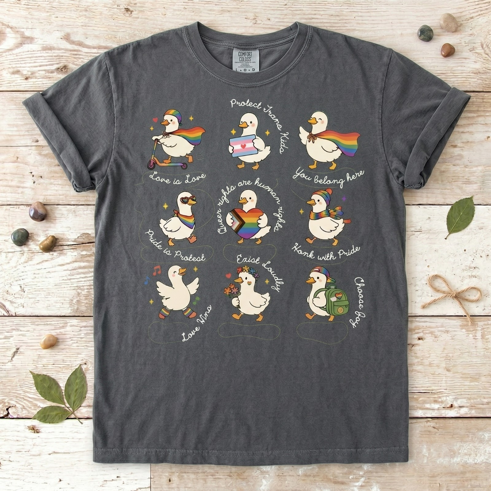 Silly Goose LGBTQ Subtle Message Pride Shirt, Proud Geese Ally shirt gallery