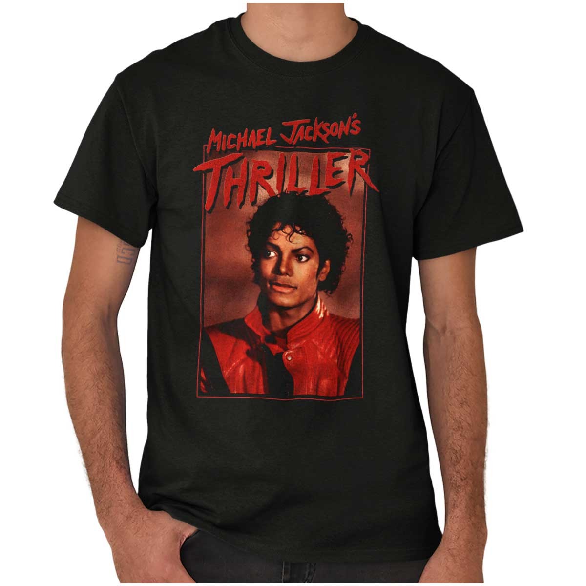 Michael Jackson Thriller King of Pop Star Womens or Mens Crewneck T Shirt Tee