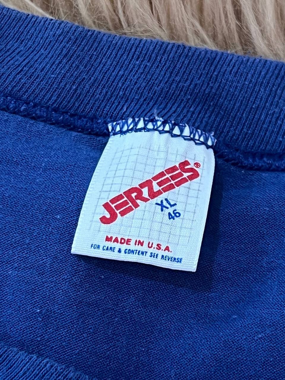 Vintage 1990 Wyoming Centennial T Shirt XL Jerzees Single Stitch USA Tee Blue gallery