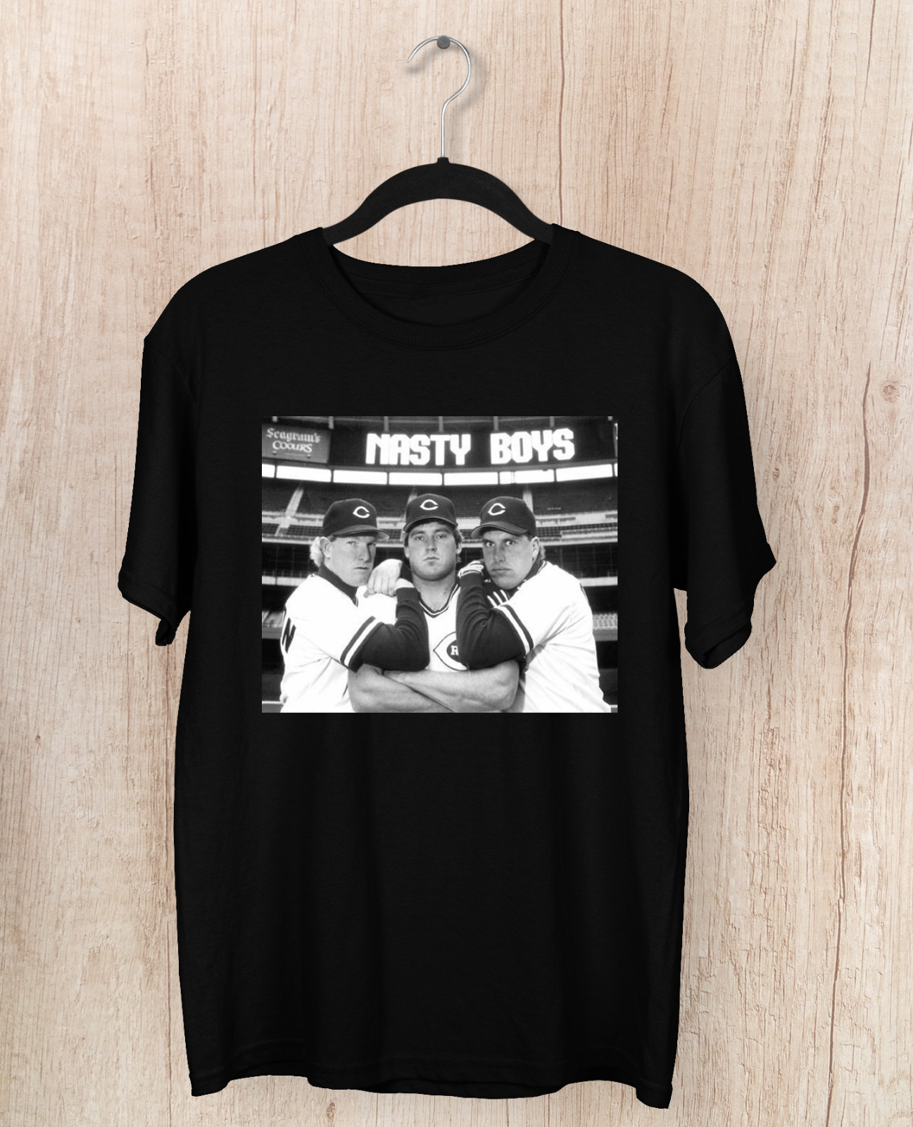 Cincinnati Reds Nasty Boys T-shirt Black Cotton Tee Sizes S-5XL JJ4560 gallery
