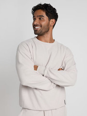 COMFRT Adult Unisex Waffle Lounge Long Sleeve Shirt White Dove 3XL BRAND NEW