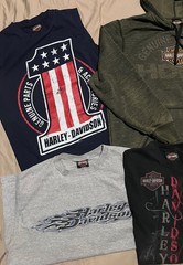 Harley Davidson Motorcycles Shirts Various sizes Lot of 7 FREE BEANIE
